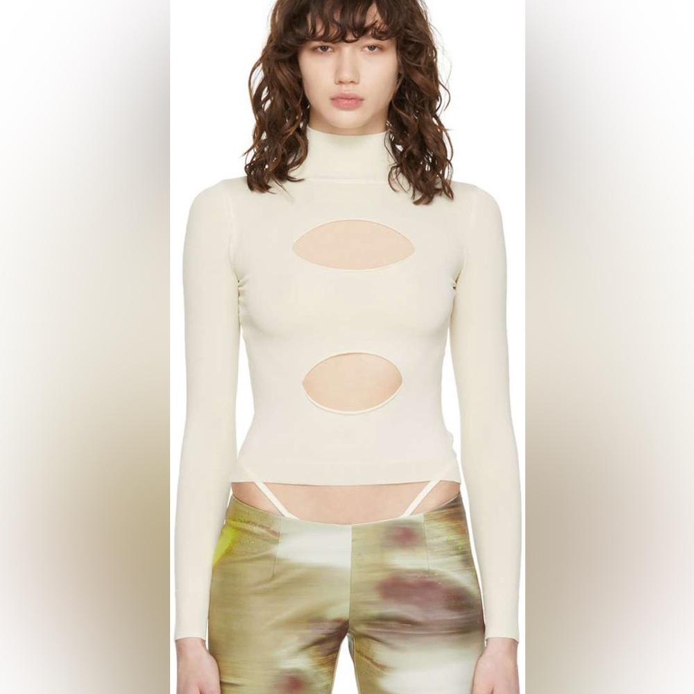 SSENSE MIAOU Off-white Eros Turtleneck